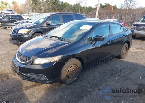 2014 Honda Civic Lx z USA, uszkodzony, nr VIN 2HGFB2F56EH534448